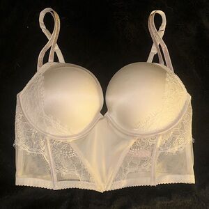 Victoria's Secret Cream Lace Push-Up Bra